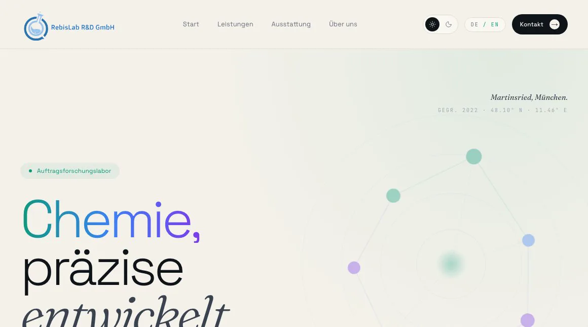 Startseite von rebislab.com